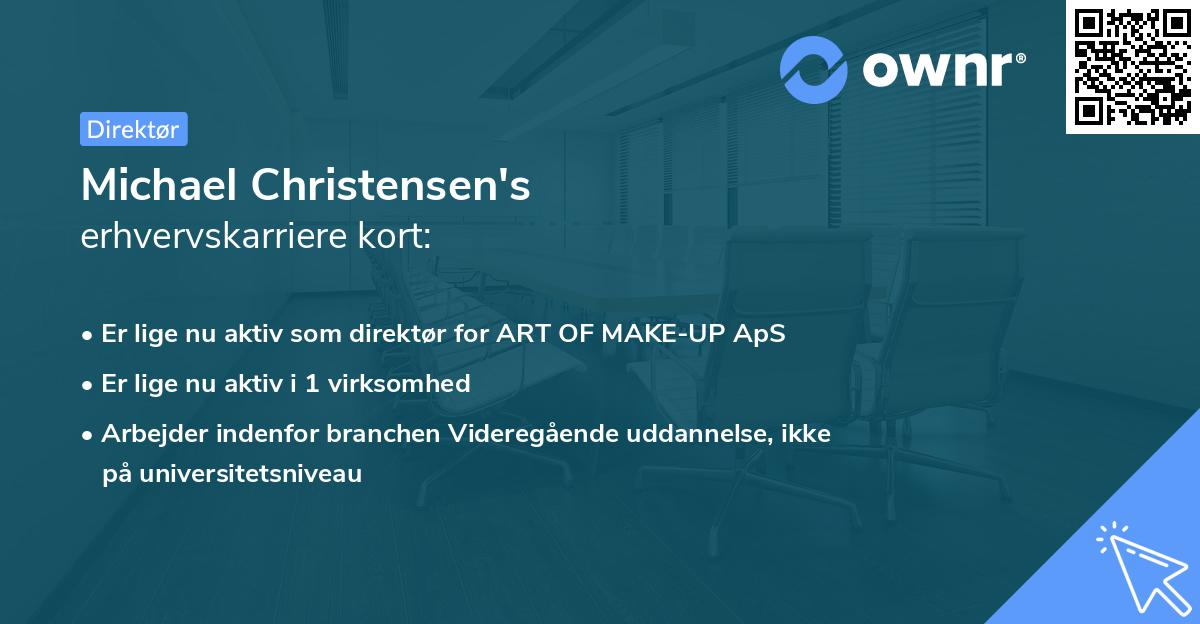 Michael Christensen's erhvervskarriere kort