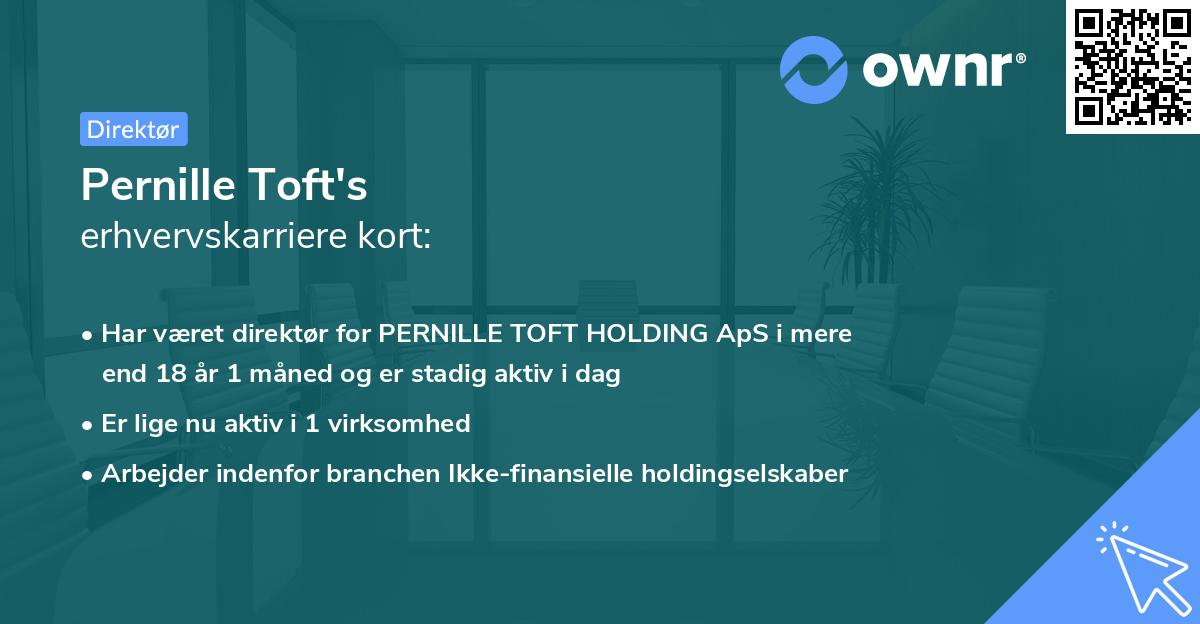 Pernille Toft's erhvervskarriere kort