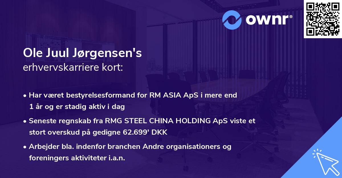 Ole Juul Jørgensen's erhvervskarriere kort