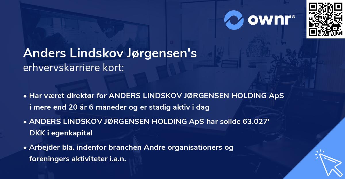 Anders Lindskov Jørgensen's erhvervskarriere kort