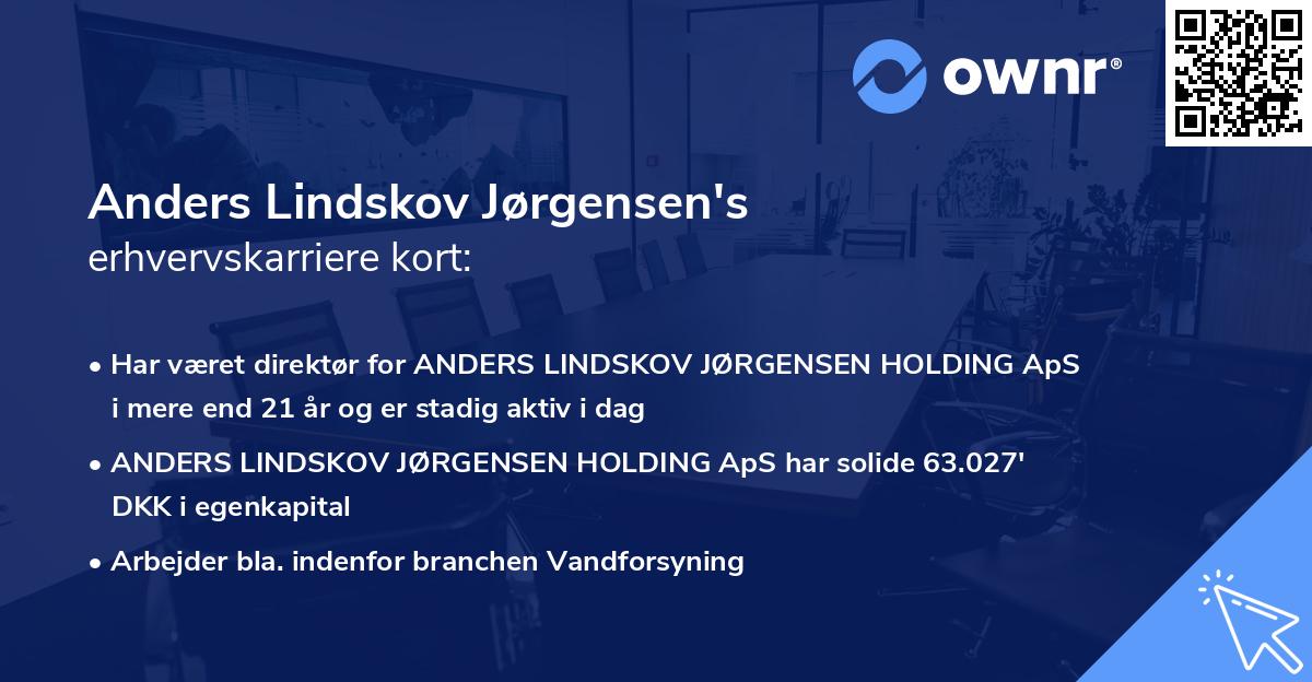 Anders Lindskov Jørgensen's erhvervskarriere kort