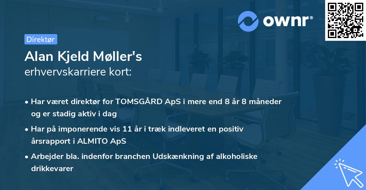 Alan Kjeld Møller's erhvervskarriere kort