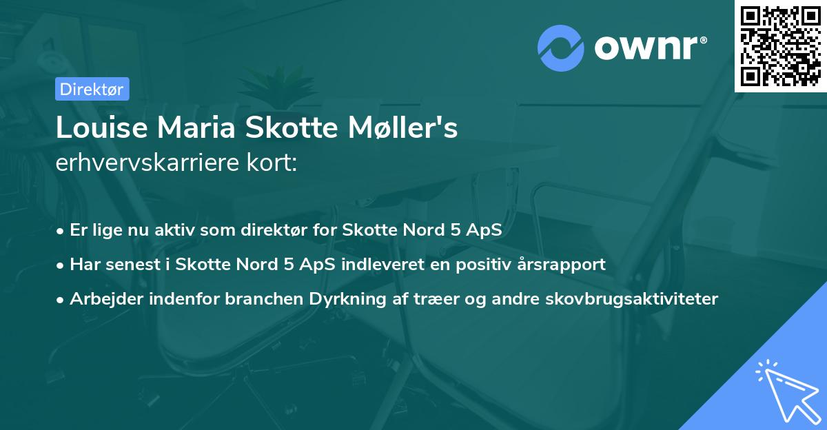 Louise Maria Skotte Møller's erhvervskarriere kort