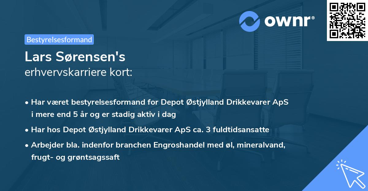 Lars Sørensen's erhvervskarriere kort