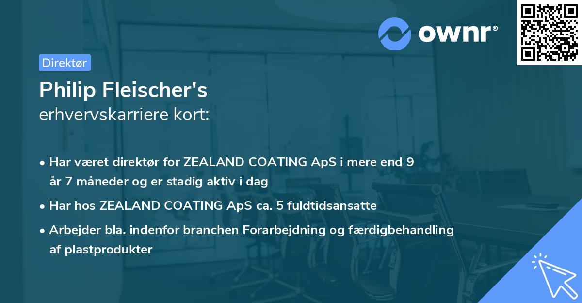 Philip Fleischer's erhvervskarriere kort