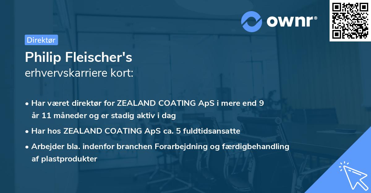 Philip Fleischer's erhvervskarriere kort