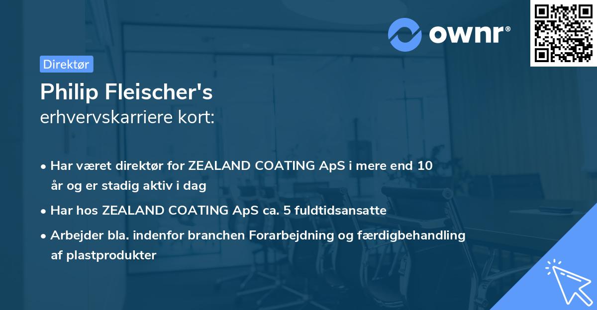 Philip Fleischer's erhvervskarriere kort