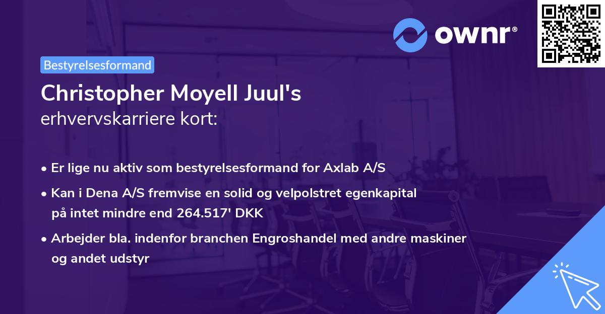 Christopher Moyell Juul's erhvervskarriere kort