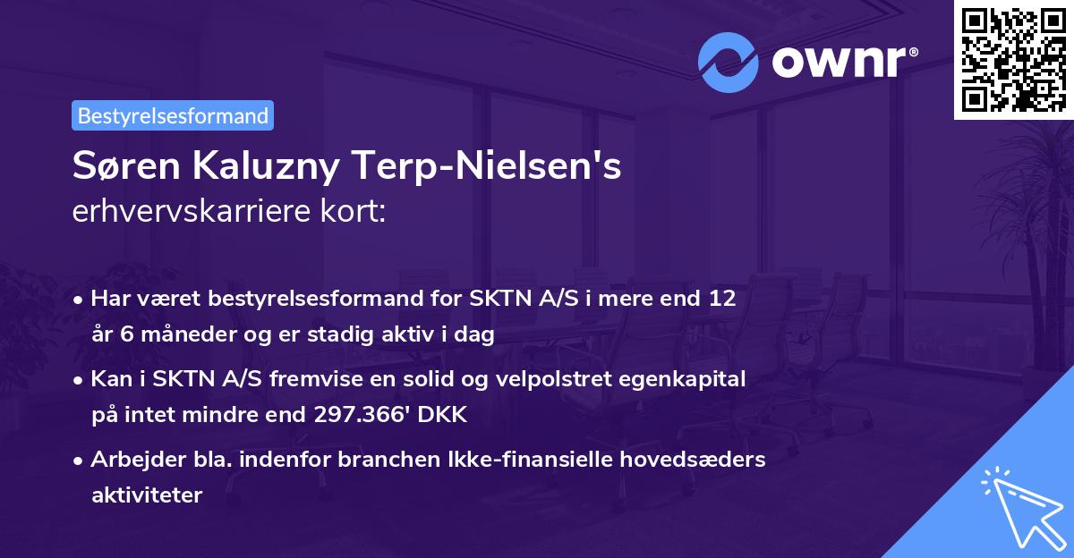 Søren Kaluzny Terp-Nielsen's erhvervskarriere kort