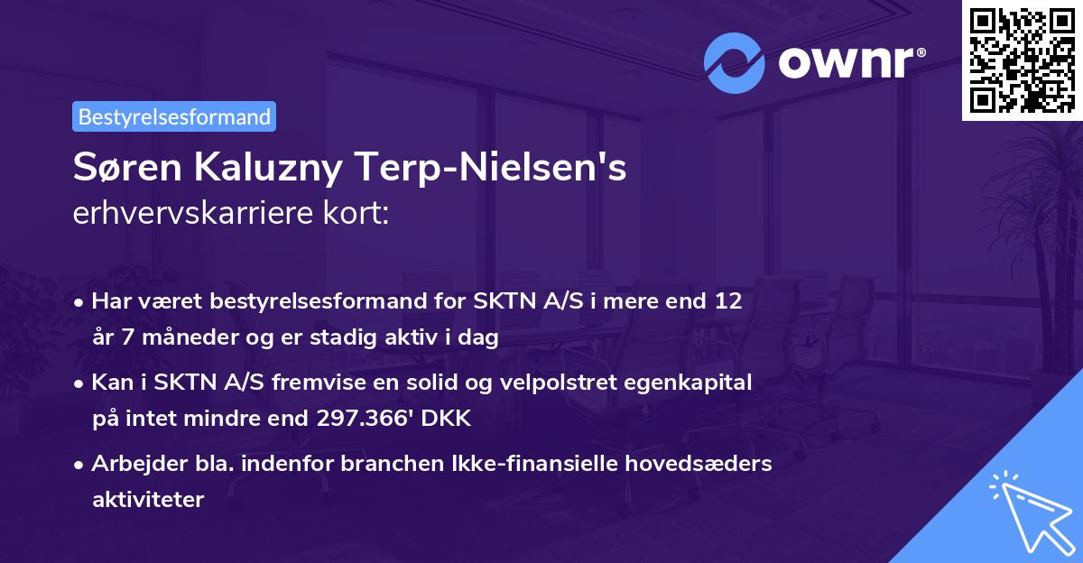 Søren Kaluzny Terp-Nielsen's erhvervskarriere kort
