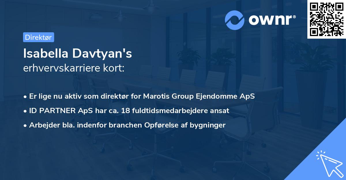 Isabella Davtyan's erhvervskarriere kort