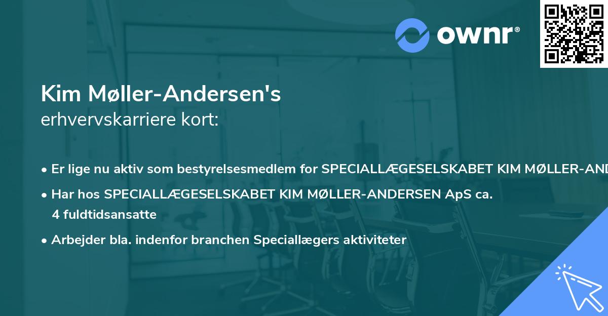 Kim Møller-Andersen's erhvervskarriere kort