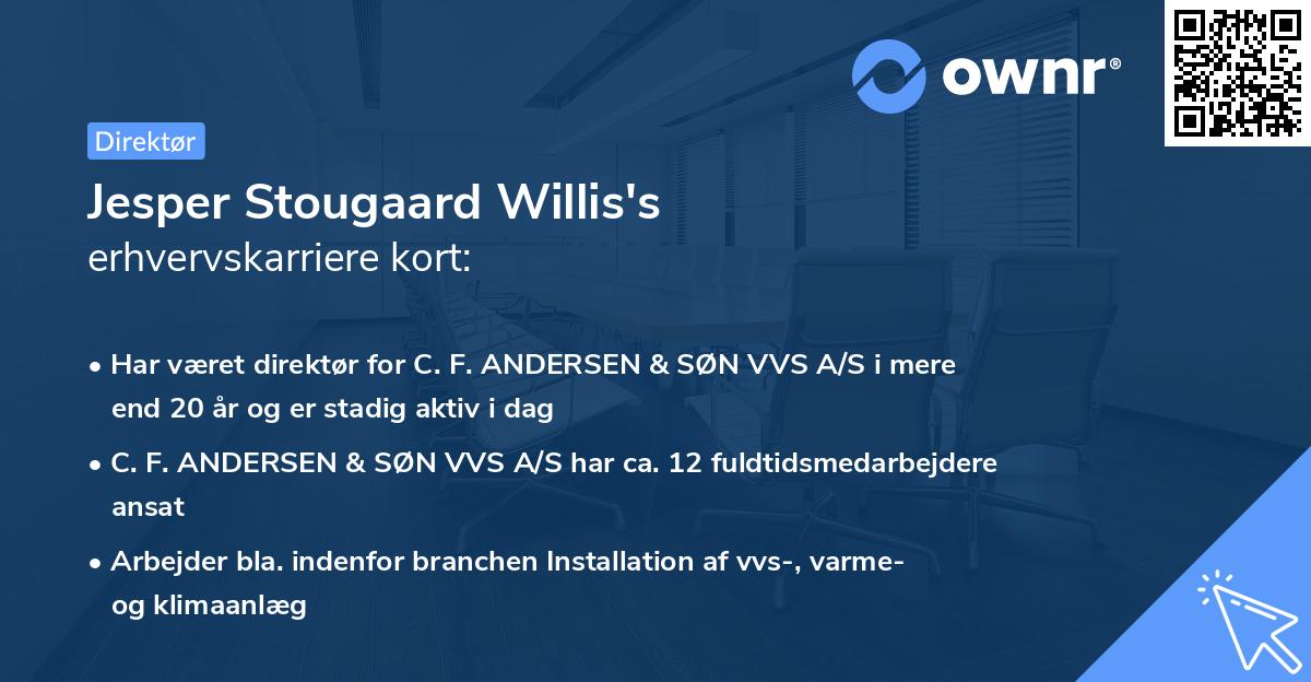 Jesper Stougaard Willis's erhvervskarriere kort