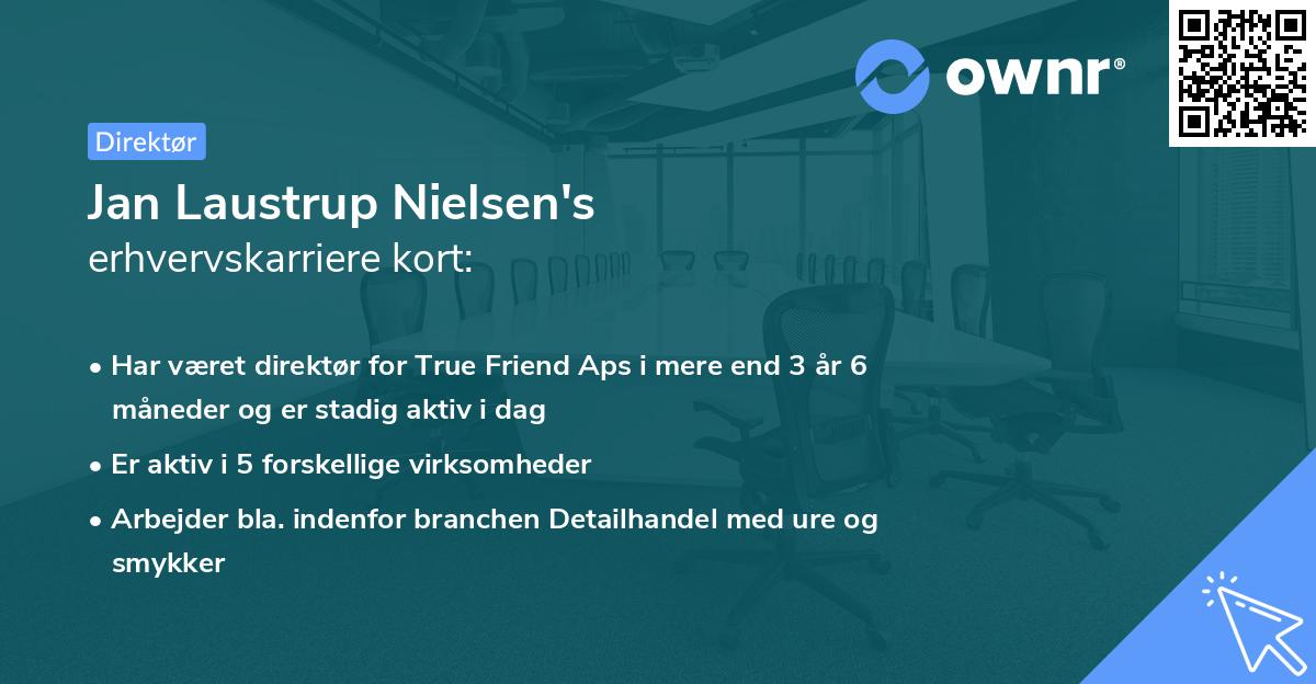 Jan Laustrup Nielsen's erhvervskarriere kort