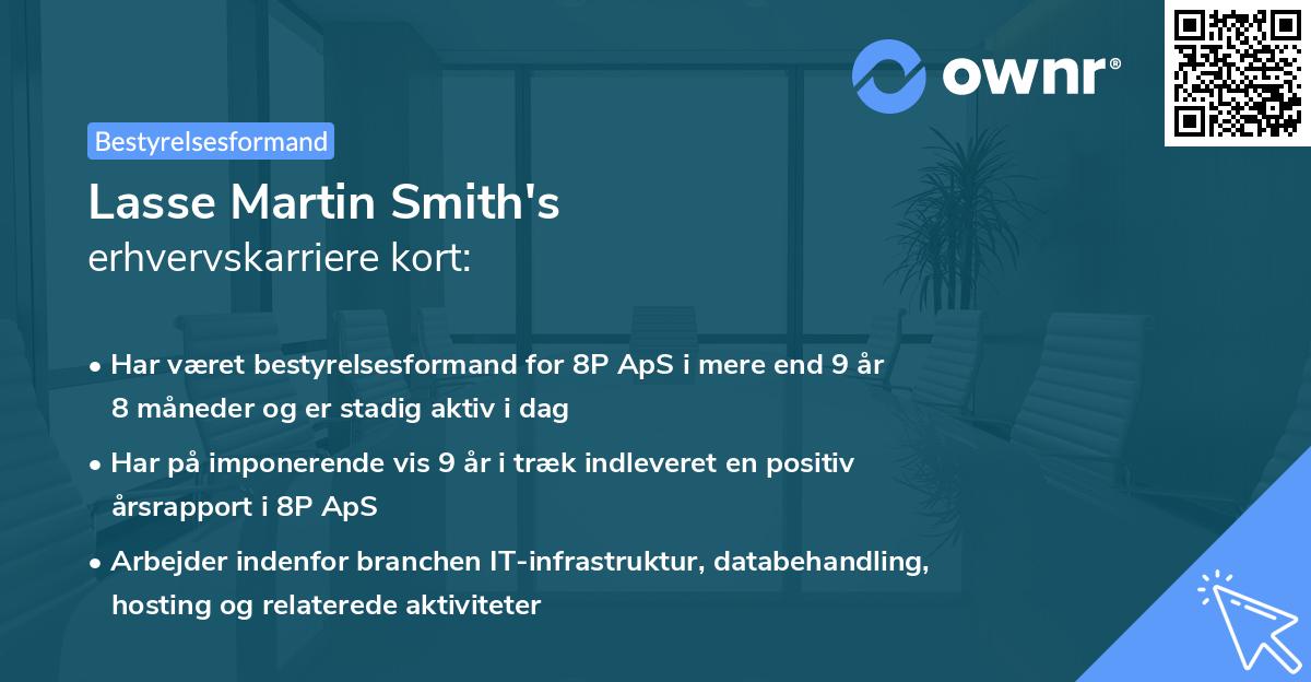 Lasse Martin Smith's erhvervskarriere kort