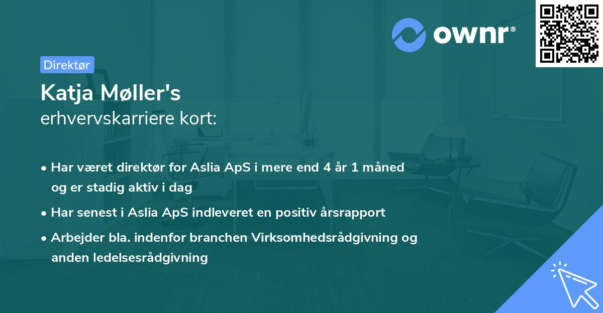 Katja Møller's erhvervskarriere kort