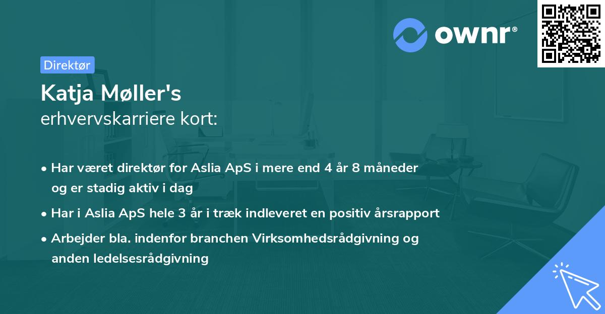 Katja Møller's erhvervskarriere kort