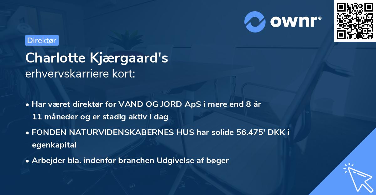 Charlotte Kjærgaard's erhvervskarriere kort