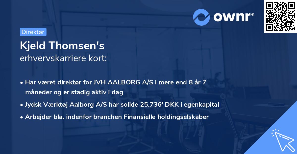 Kjeld Thomsen's erhvervskarriere kort