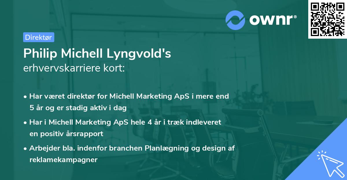 Philip Michell Lyngvold's erhvervskarriere kort
