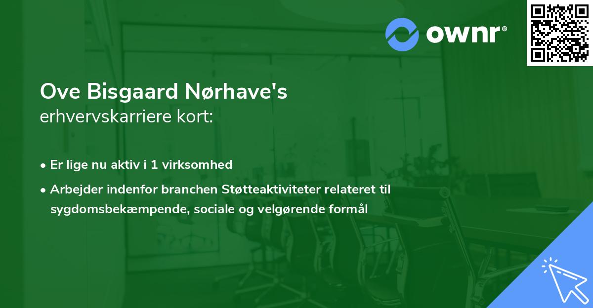 Ove Bisgaard Nørhave's erhvervskarriere kort