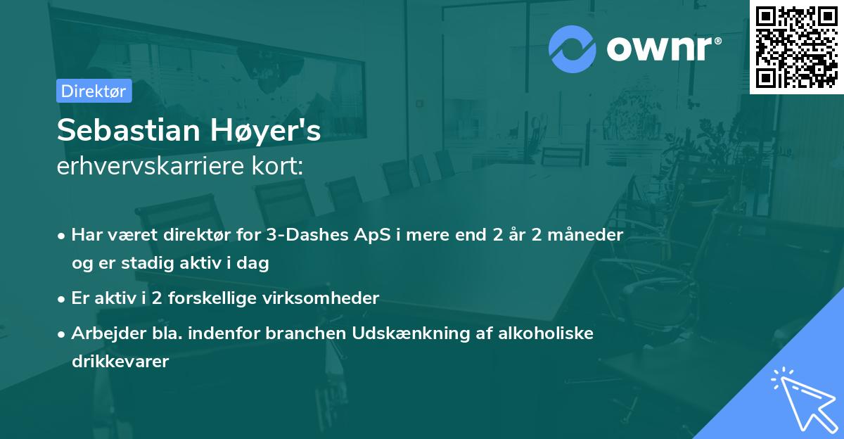 Sebastian Høyer's erhvervskarriere kort