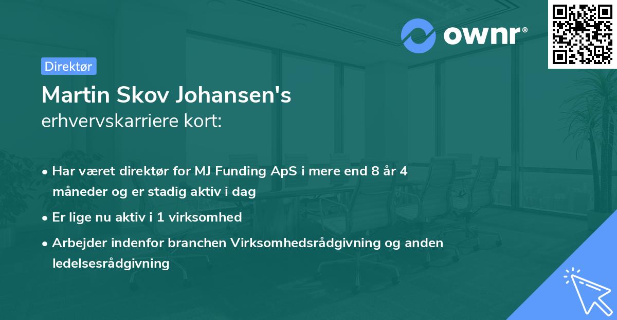 Martin Skov Johansen's erhvervskarriere kort