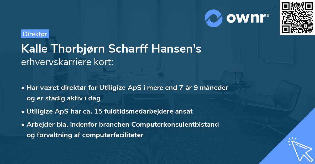 Kalle Thorbjørn Scharff Hansen's erhvervskarriere kort