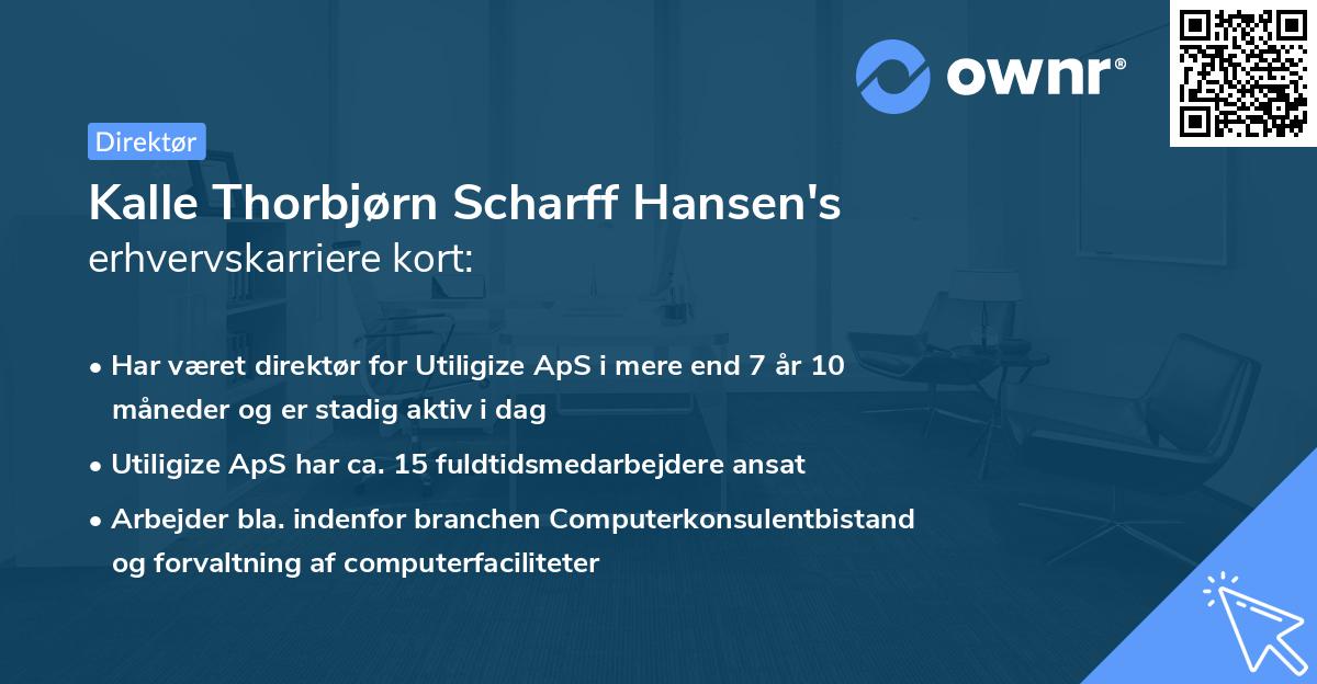 Kalle Thorbjørn Scharff Hansen's erhvervskarriere kort