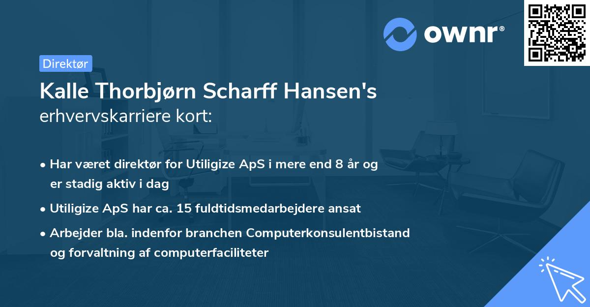 Kalle Thorbjørn Scharff Hansen's erhvervskarriere kort