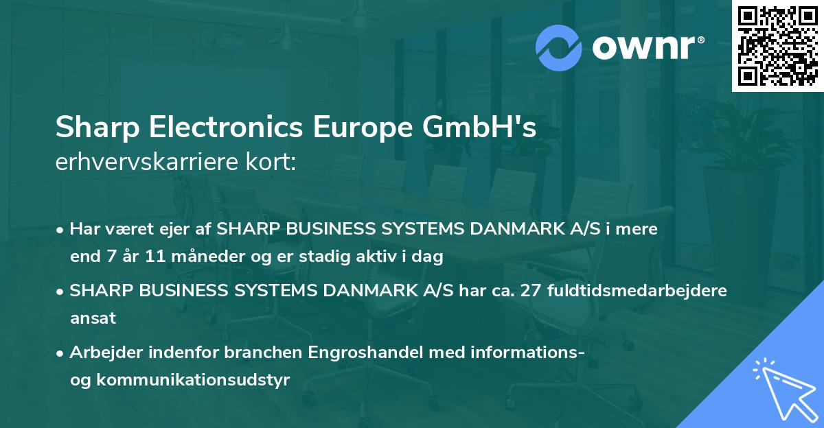 Sharp Electronics Europe GmbH's erhvervskarriere kort