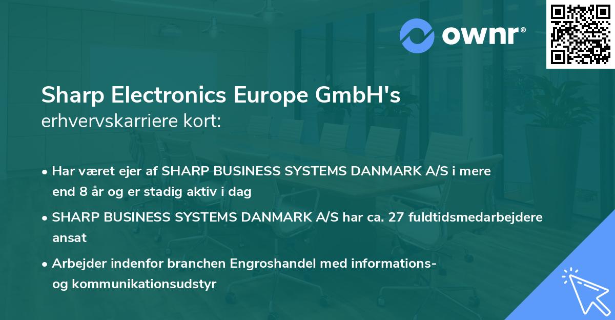 Sharp Electronics Europe GmbH's erhvervskarriere kort