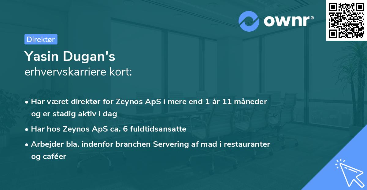 Yasin Dugan's erhvervskarriere kort