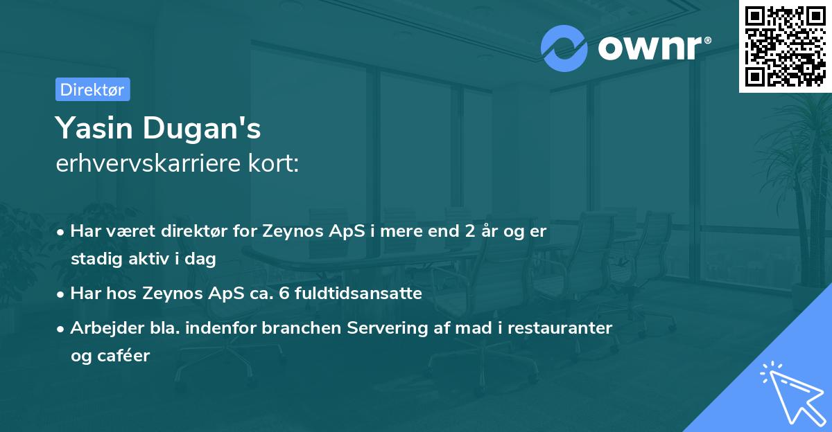 Yasin Dugan's erhvervskarriere kort