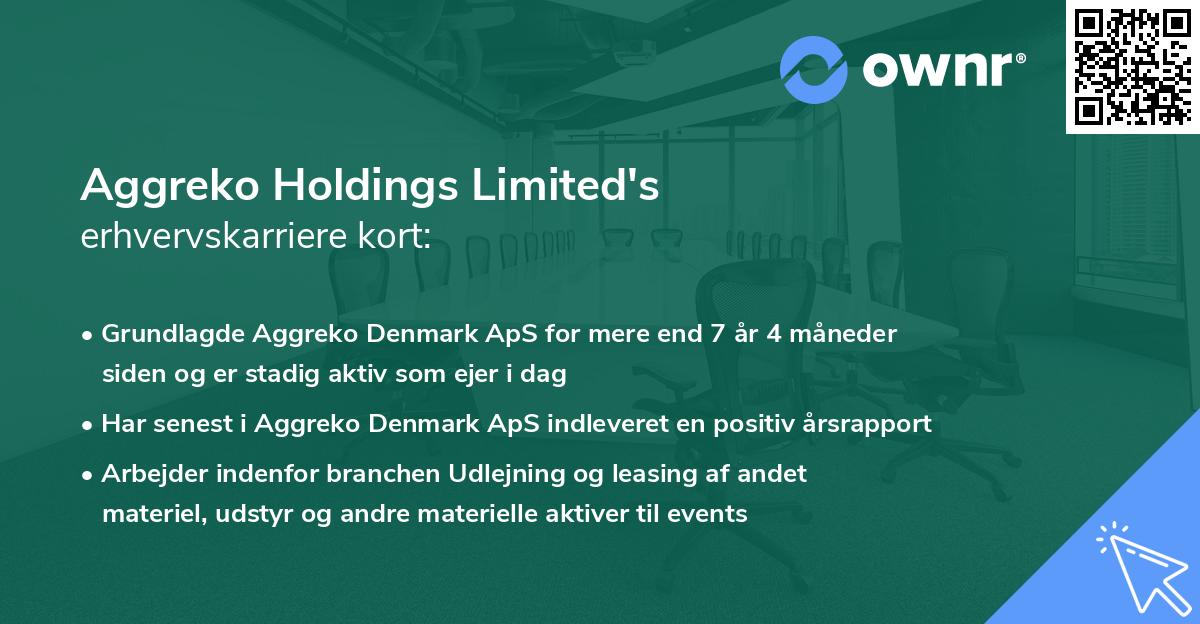Aggreko Holdings Limited's erhvervskarriere kort