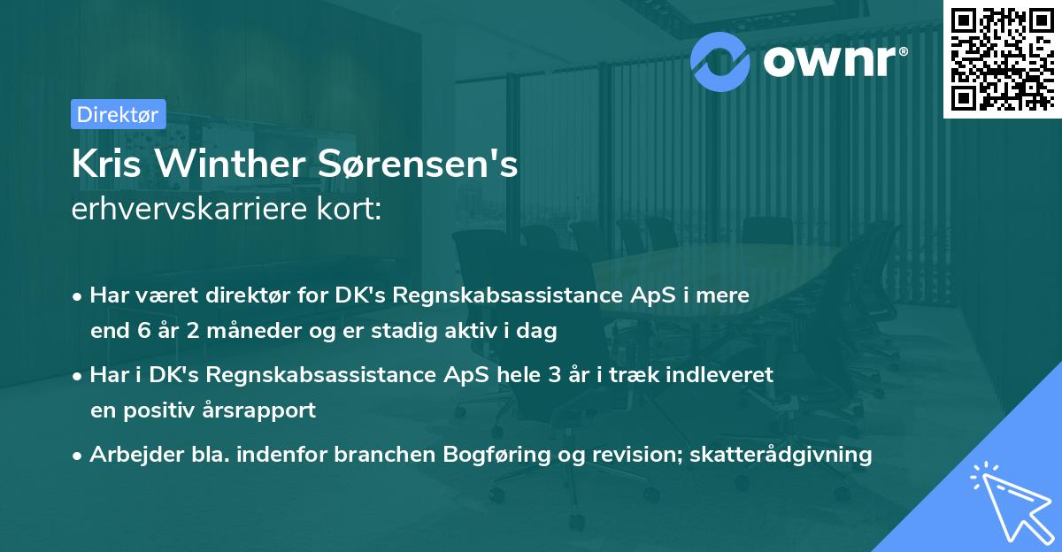 Kris Winther Sørensen's erhvervskarriere kort