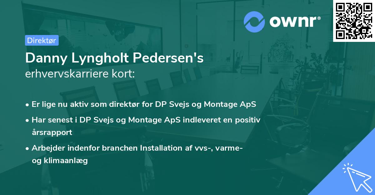 Danny Lyngholt Pedersen's erhvervskarriere kort