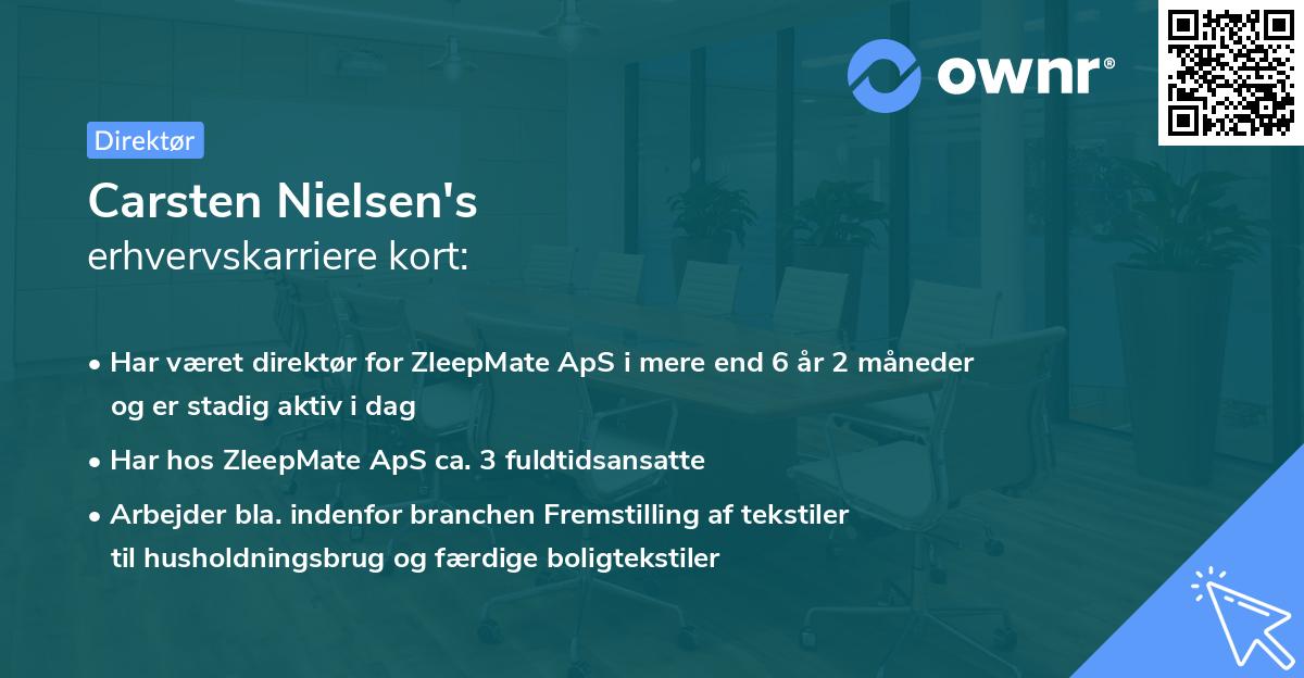 Carsten Nielsen's erhvervskarriere kort