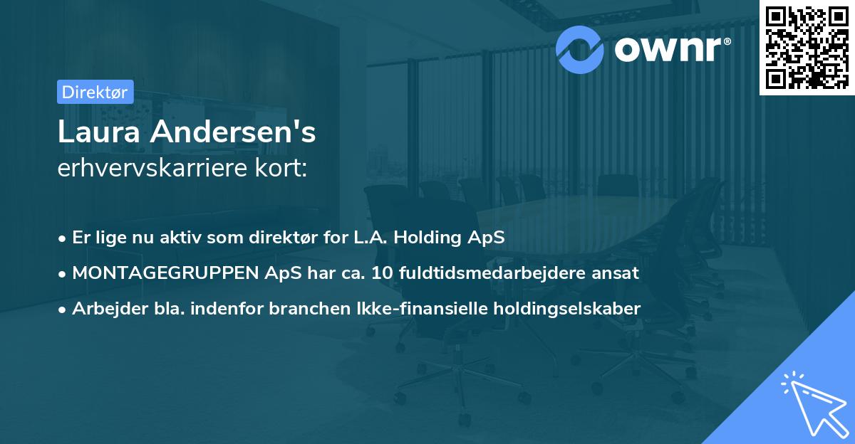 Laura Andersen's erhvervskarriere kort