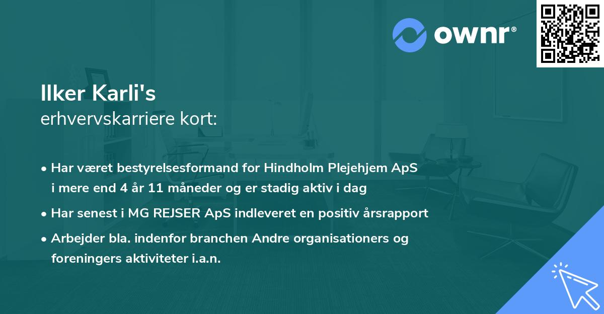 Ilker Karli's erhvervskarriere kort