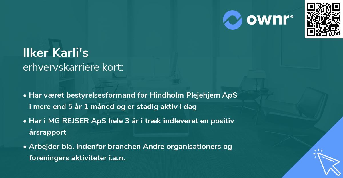 Ilker Karli's erhvervskarriere kort