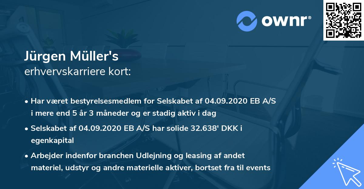 Jürgen Müller's erhvervskarriere kort