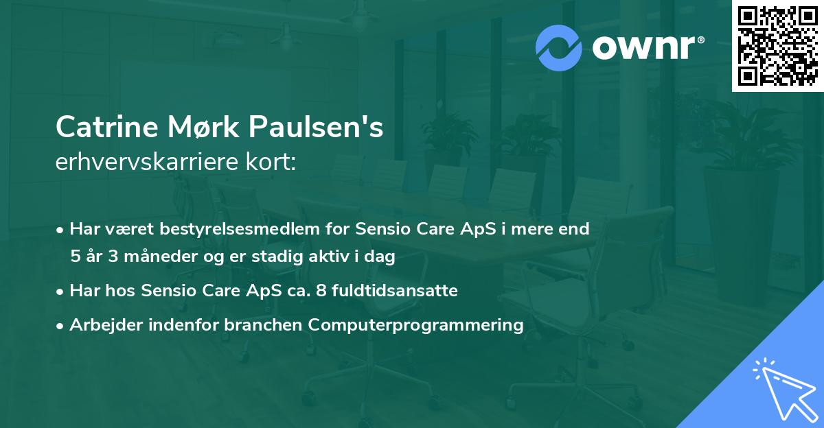 Catrine Mørk Paulsen's erhvervskarriere kort