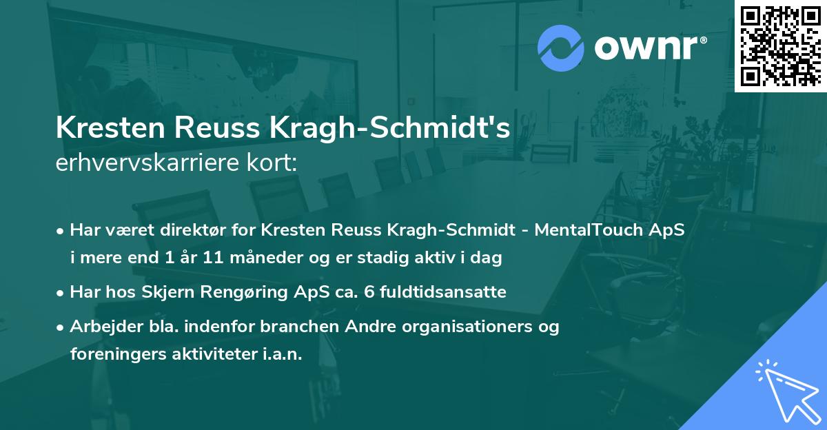 Kresten Reuss Kragh-Schmidt's erhvervskarriere kort