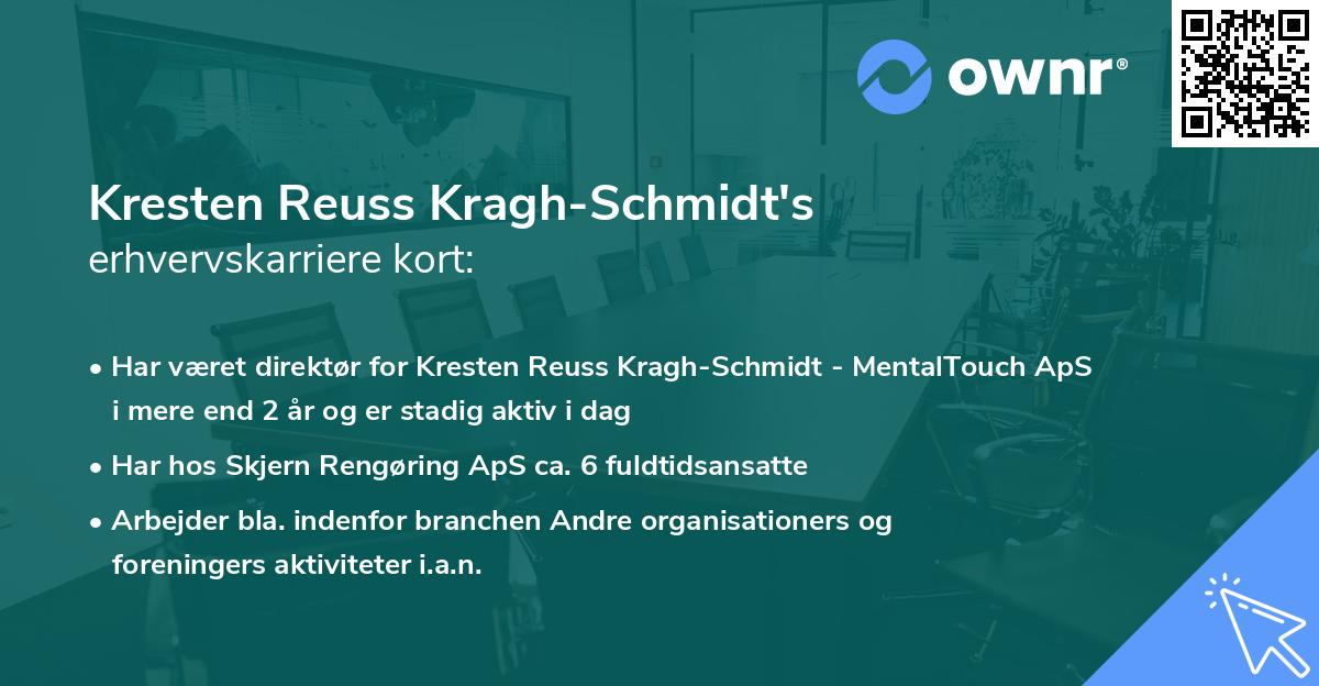 Kresten Reuss Kragh-Schmidt's erhvervskarriere kort