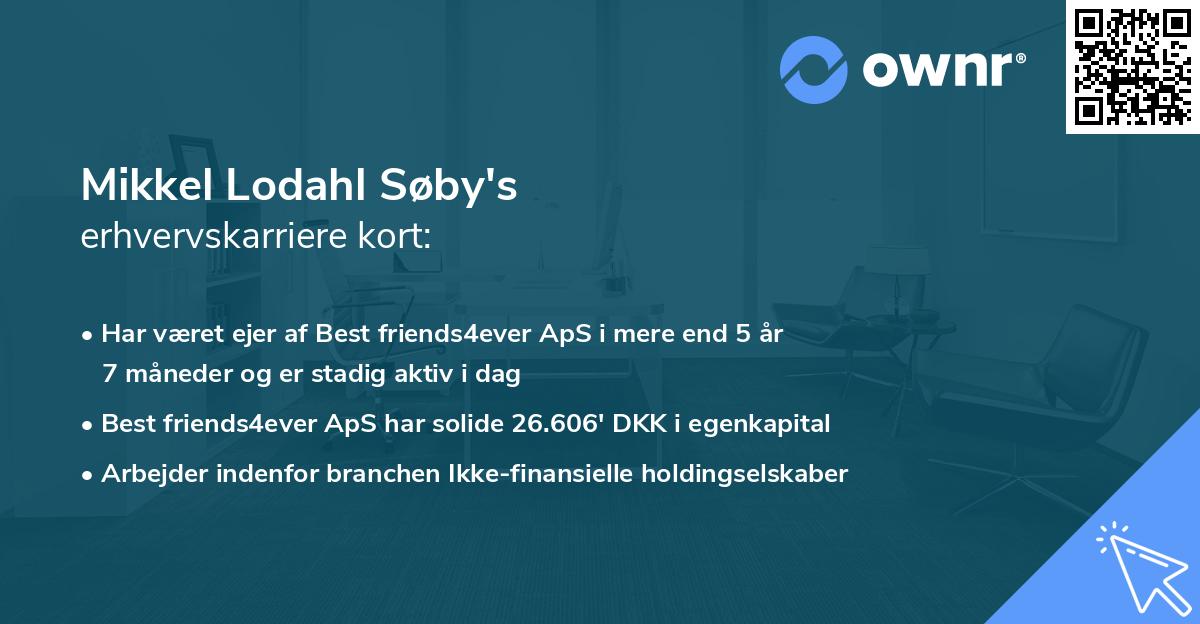 Mikkel Lodahl Søby's erhvervskarriere kort