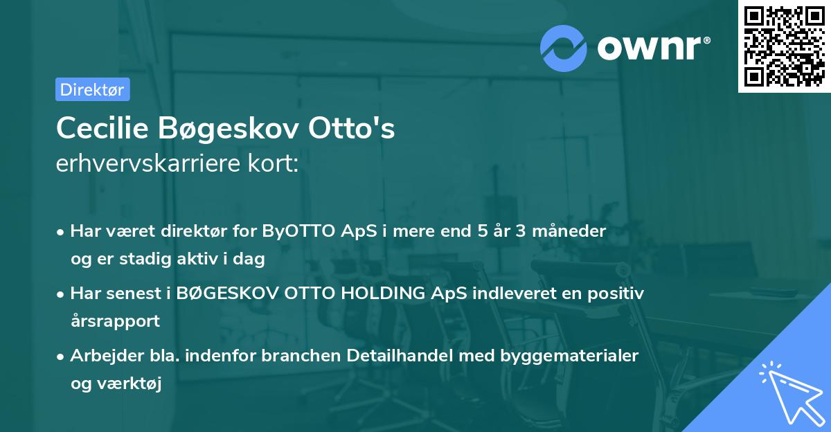 Cecilie Bøgeskov Otto's erhvervskarriere kort