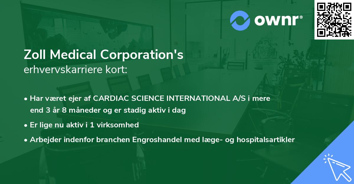 Zoll Medical Corporation's erhvervskarriere kort