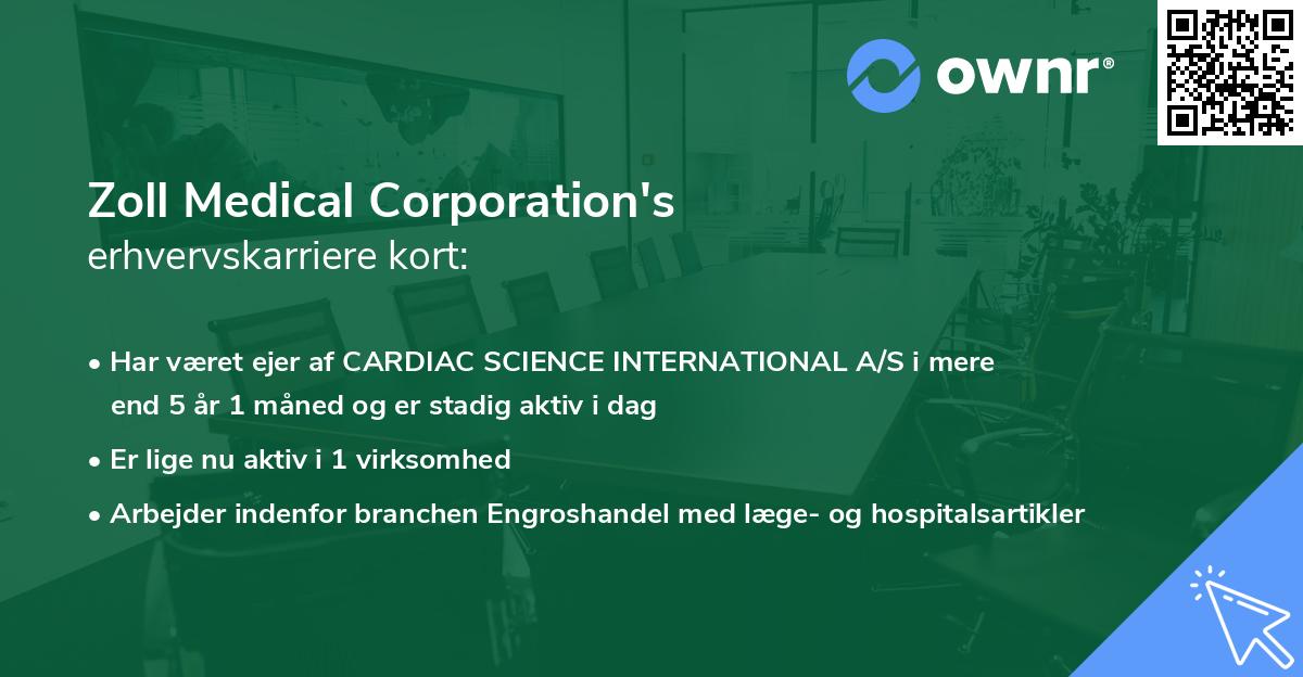 Zoll Medical Corporation's erhvervskarriere kort