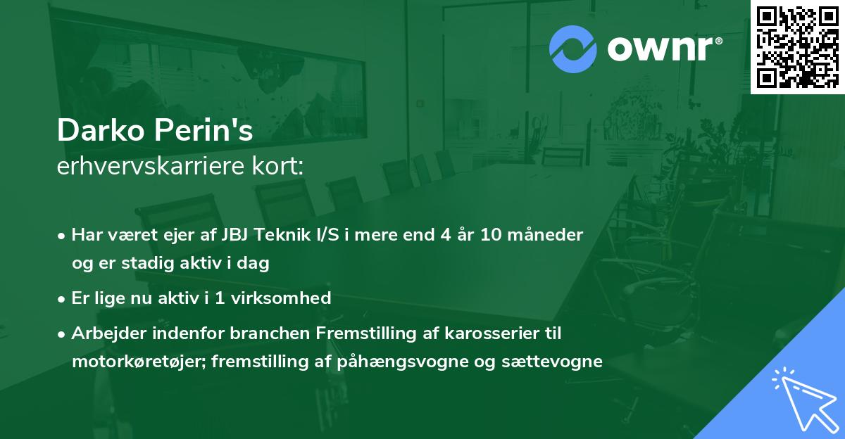 Darko Perin's erhvervskarriere kort